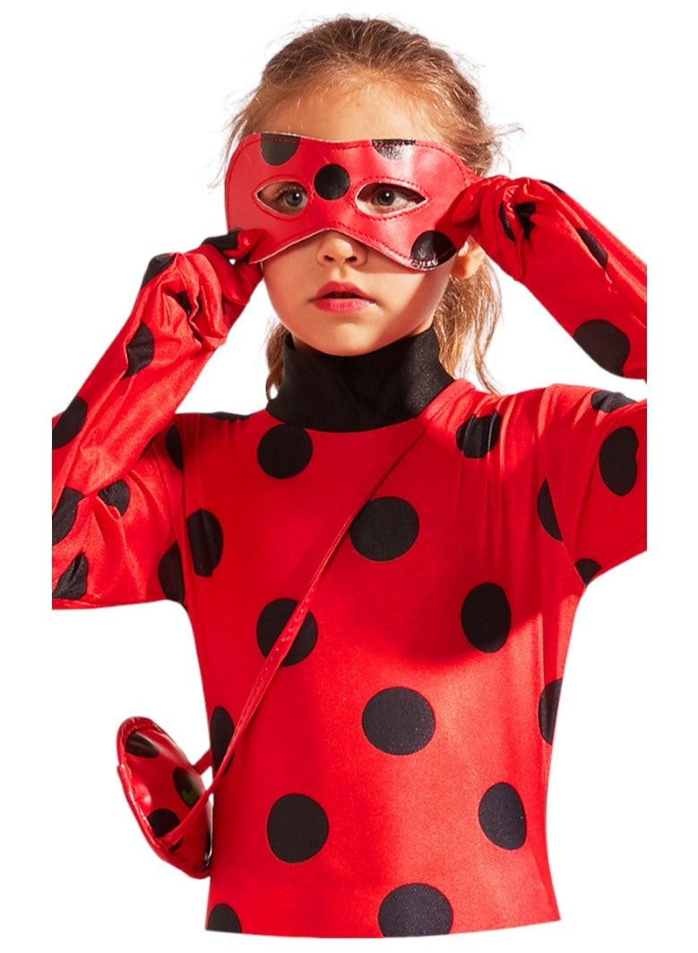 Toy Box Comfortable Ladybug Costume Dress For kids Medium- 6 to 7 Years Old - Image 4