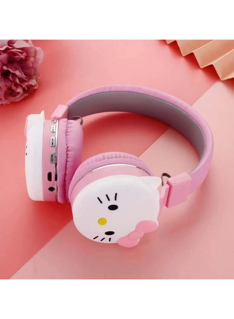 Kitty Bluetooth headset over-the-ear ultra-long standby battery life stereo music Bluetooth headset - Image 1