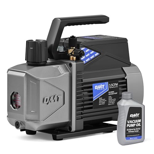 Orion Motor Tech A2L Vacuum Pump, 3.5 cfm 1/4 hp Single Stage Sparkless Ignition Proof Vacuum Pump for R1234yf R32 R134a R22 R410A with 15 Micron Ultimate Vacuum, Auto HVAC Vacuum Pump - Image 1