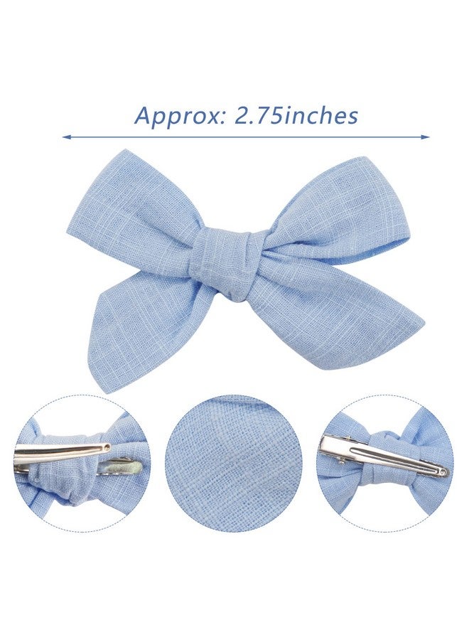 CELLOT 40 Pieces Girls Hair Bows Linen Fabric Bows Alligator Clips Hair Accessories For Little Girls Toddlers Kids And Teens - Image 4