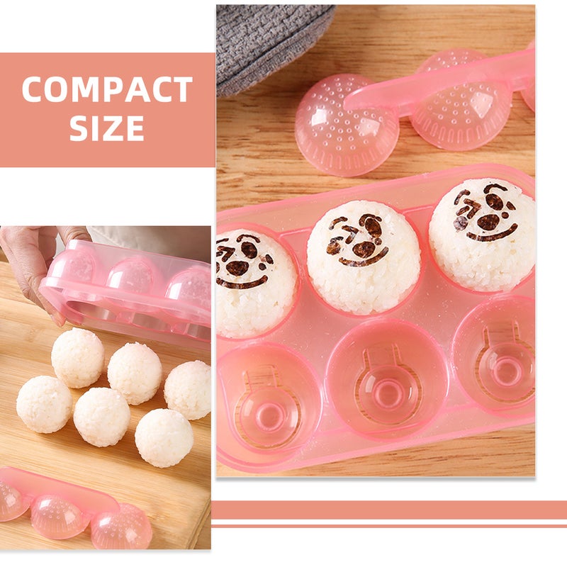 1 Set Rice Mold Maker Sushi Mold Onigiri Mold DIY Rice Mold Tool - Image 2