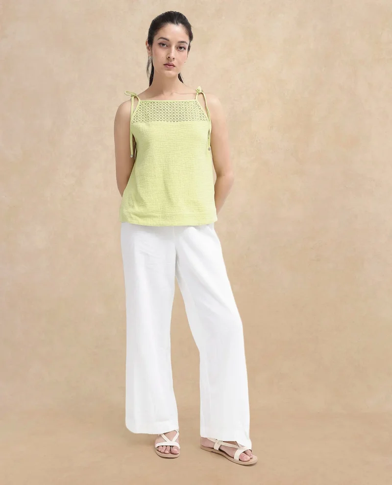 Rareism Women's Sleeveless Cotton Top