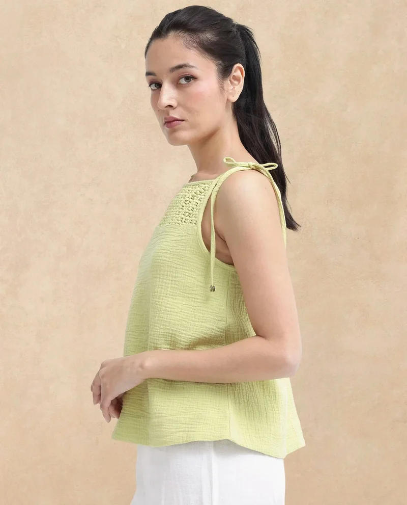 Rareism Women's Sleeveless Cotton Top