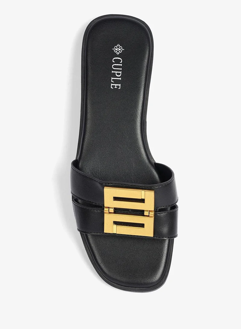 Cuple Black Ladies Lifestyle Slides for Women | Best Price UAE