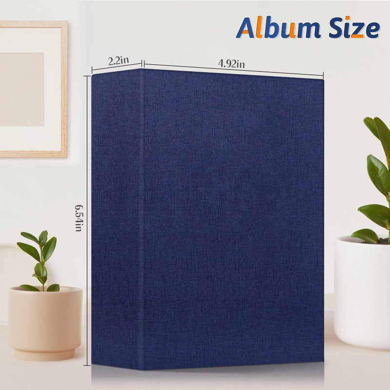 Popotop Photo Album 4X6 100 Pockets For Wedding Gifts Linen Hardcover Picture Albums For Family Anniversary Baby Vacation Pictures - Image 2