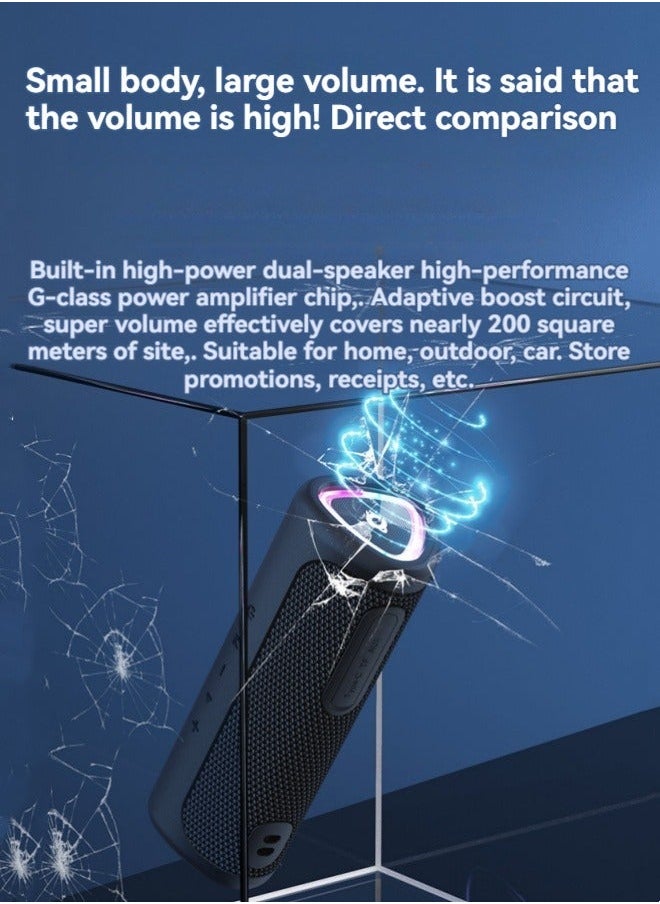 Generic - New Bluetooth Speaker Portable Bluetooth/Wired Dual Mode Connection Audio Creative Bluetooth Speaker Car Desktop Outdoor Mini Subwoofer Speaker - Image 1