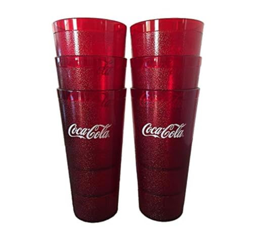Coca-Cola Supply Depot coca cola Restaurant Red Plastic Tumblers 24oz - Image 4