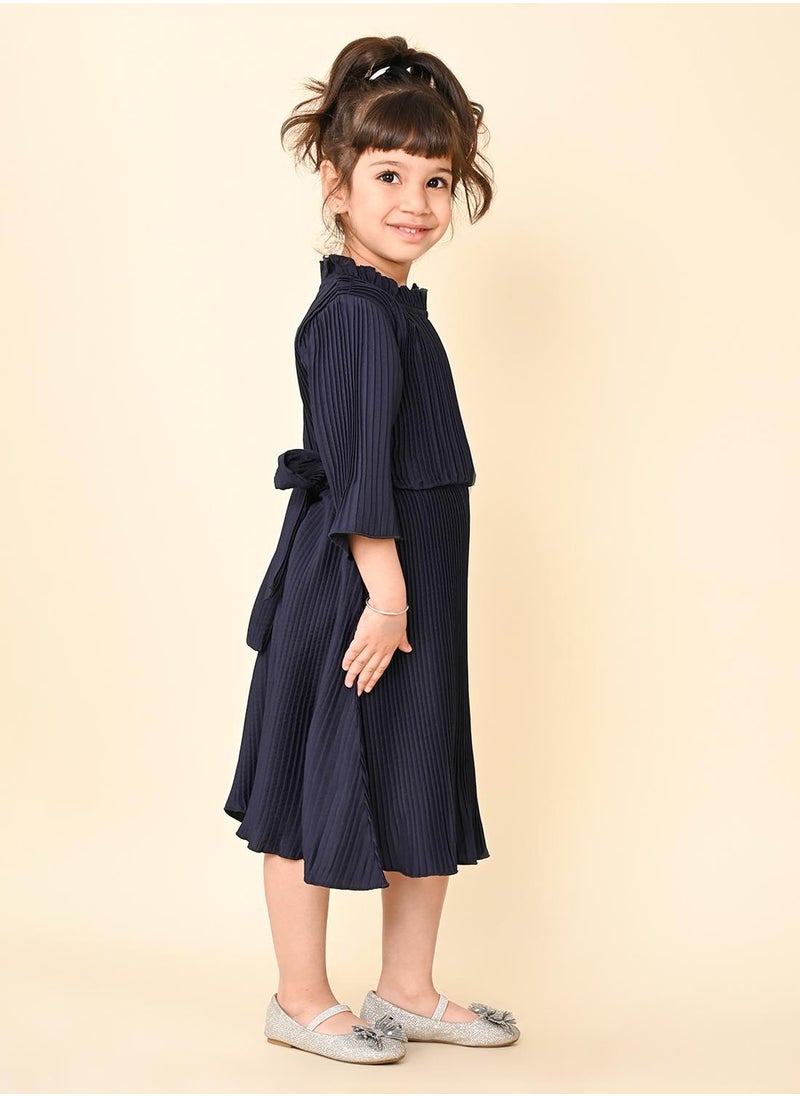 LILPICKS Blue Girls Wear Dresses  - Image 3