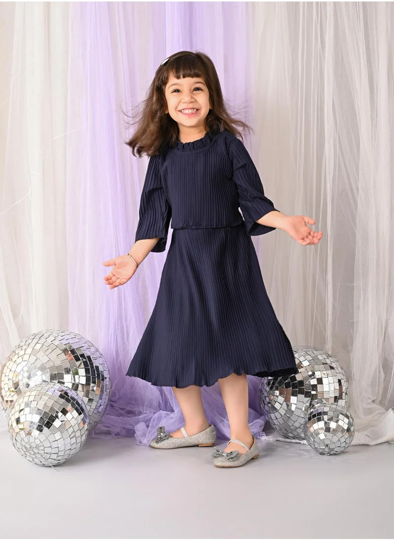 LILPICKS Blue Girls Wear Dresses