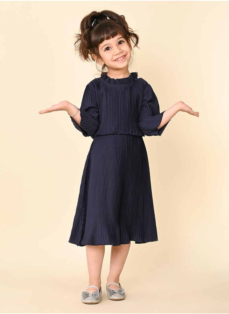 LILPICKS Blue Girls Wear Dresses  - Image 2