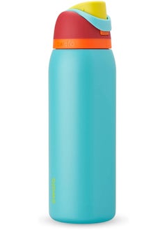 Owala FreeSip Insulated Stainless Steel Water Bottle with Straw for Sports and Travel, BPA-Free, 32oz, Summer Sweetness