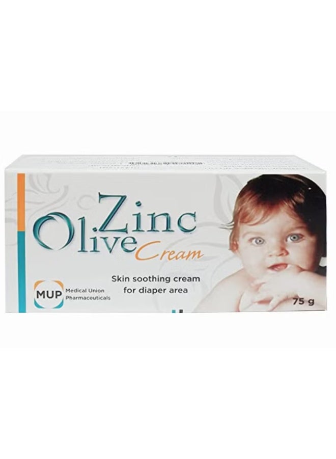 zinc olive Skin Soothing Cream For Diaper Area 75g - Image 1