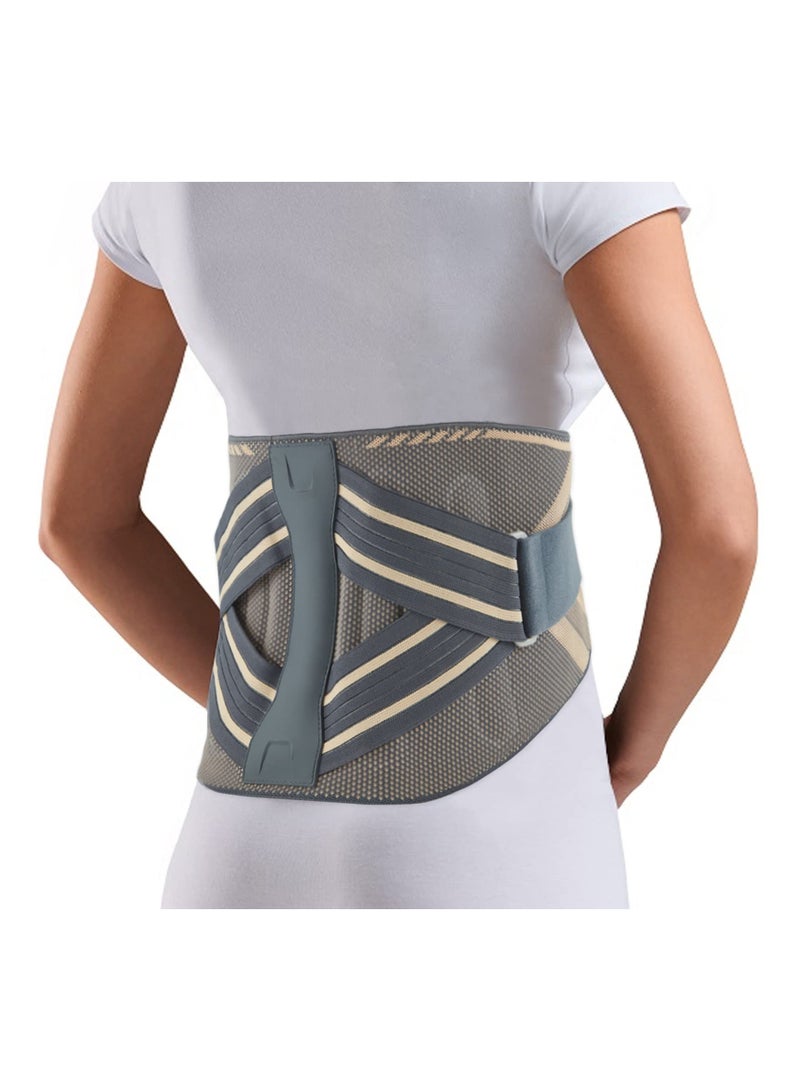 SYOSI دعامة دعم الظهر، دعامة ظهر للرجال والنساء لآلام أسفل الظهر، حزام دعم الظهر المريح لتخفيف الانزلاق الغضروفي، عرق النسا، دعم القطن مع قوس 26 درجة لتحسين الوضعية، العمل (L) - Image 1