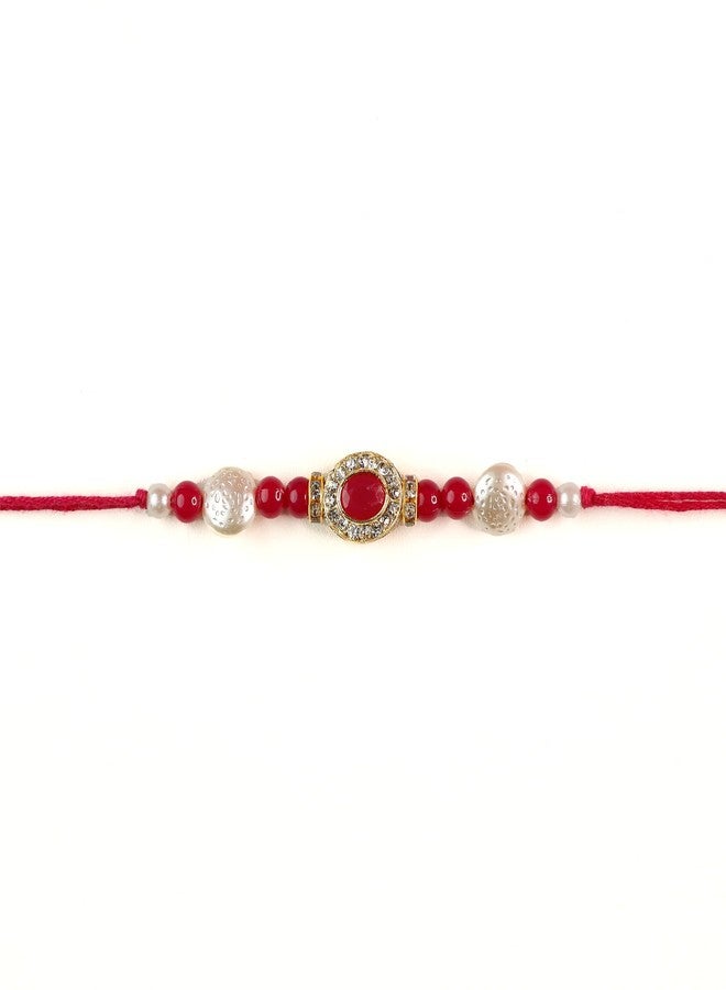 Toris Pack of 2 Rakhi Comes with Tilak set, Greeting card in Elegant Pink Shade – Thoughtful Rakhi Gift with Traditional Charm and Style - Image 2
