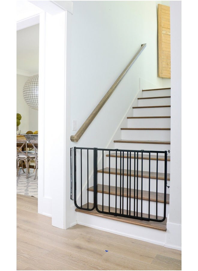 Cardinal Gates - ملحق بوابة الأطفال Bx1 من Cardinal Gates يناسب بوابات الأمان Cardinal Gates بعرض 10.5 بوصة ملحق بوابة الكلاب باللون الأسود - Image 1