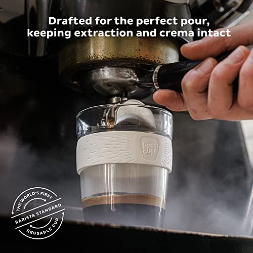 KeepCup Brew, Reusable Coffee Cup - Tempered Glass and Splashproof Sipper, M 12oz/340ml - Deep - Image 5