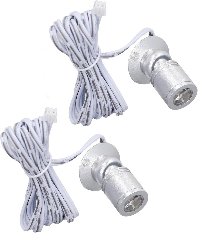 5V Mini Spotlight, Dimmable Mini Spotlight Comfortable Illumination Long Lasting Performance Bright Illumination Aluminum for Collectible Toys (Nature Light) - Image 2