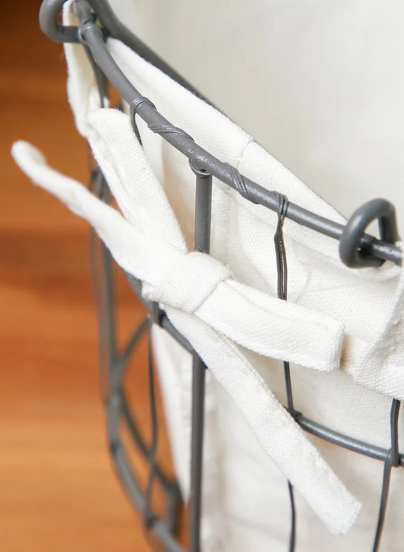 Sass & Belle Round Wire Storage Baskets With Lining