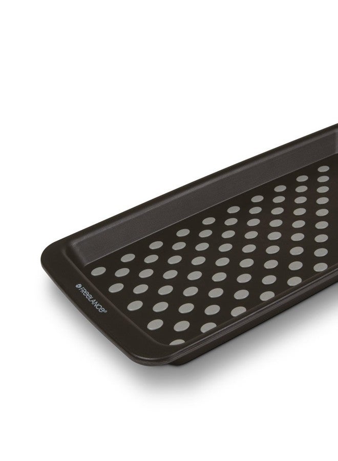 Freelance Anti Slip Serving Tray - 33 x 15 cm - Black - Non-Slip Rubber Surface, Break-Resistant - Versatile Anti Skid PP Plastic Kitchen & Dining/Coffee Table Trays for Breakfast/Food/Tea - Image 3