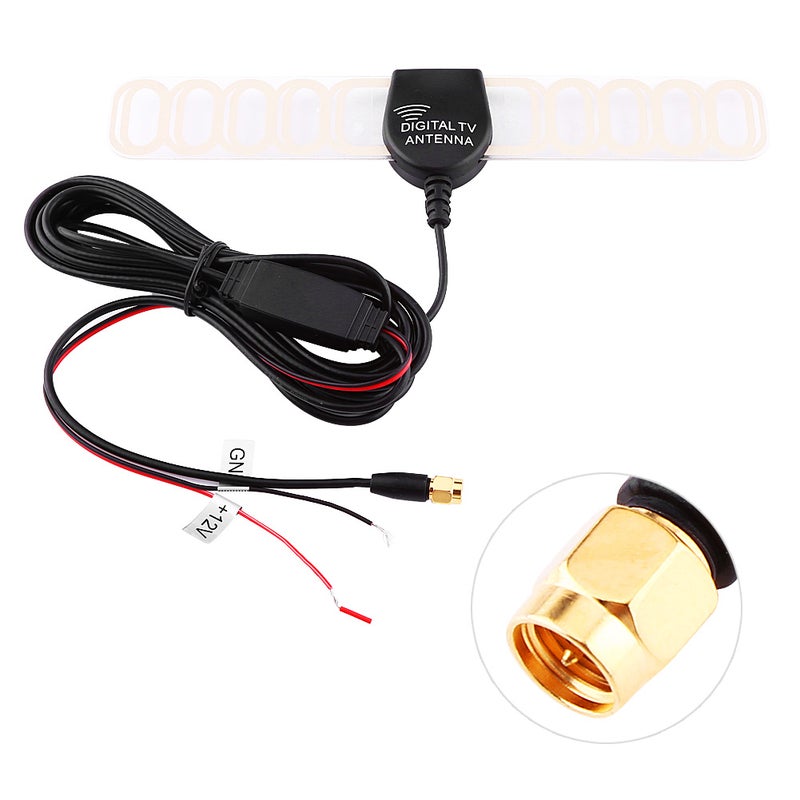 Digital TV Antenna: 3M Cable, 4X Reception Range, Built-in RF Amplifier - Enhanced Signal Sensitivity, Portable Car TV Antenna for Car Road Trips & In-Vehicle Entertainment - Image 1