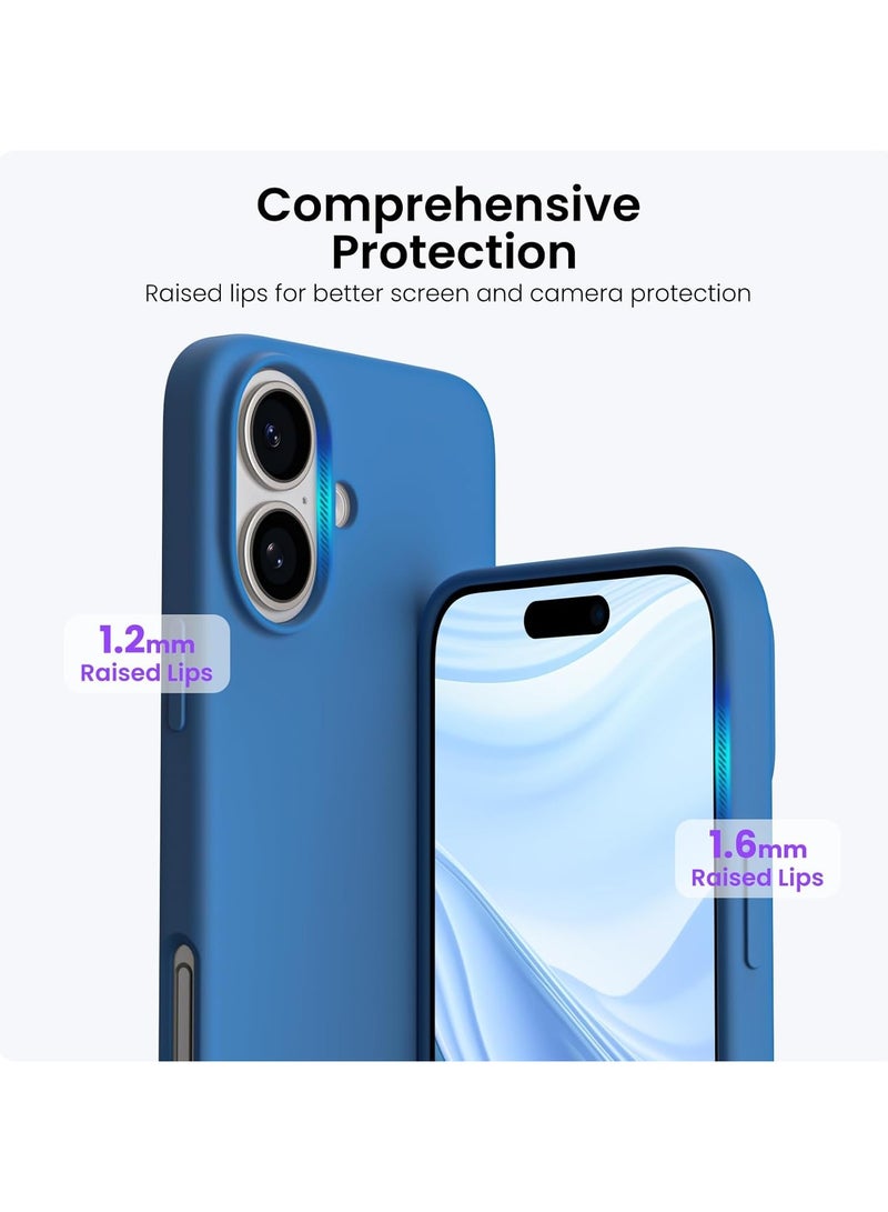 MIGOFAST Designed for iPhone 16 Case Silicone Ultra Slim Shockproof Phone Case with Soft Anti-Scratch Microfiber Lining Enhanced Camera Protection Phone Case for iPhone 16 6.1" - Image 2