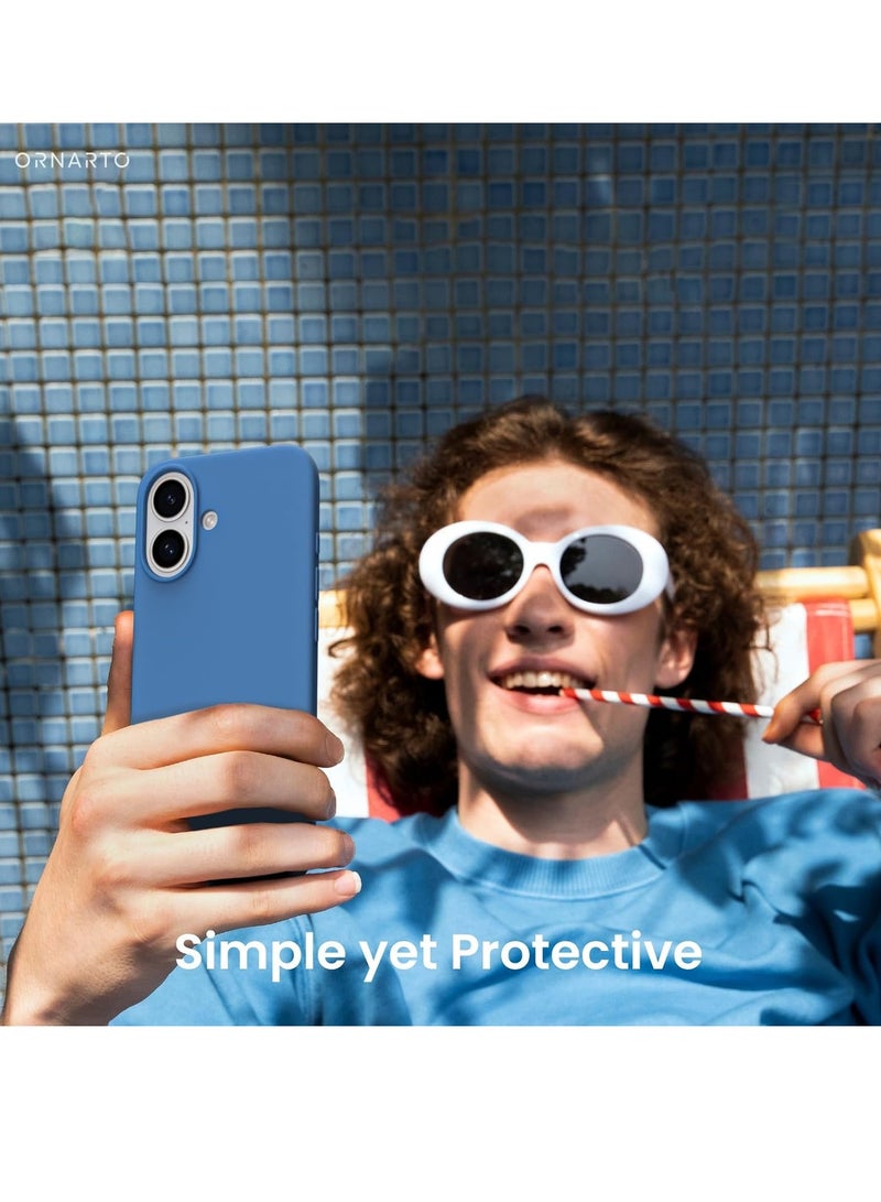 MIGOFAST Designed for iPhone 16 Case Silicone Ultra Slim Shockproof Phone Case with Soft Anti-Scratch Microfiber Lining Enhanced Camera Protection Phone Case for iPhone 16 6.1" - Image 3