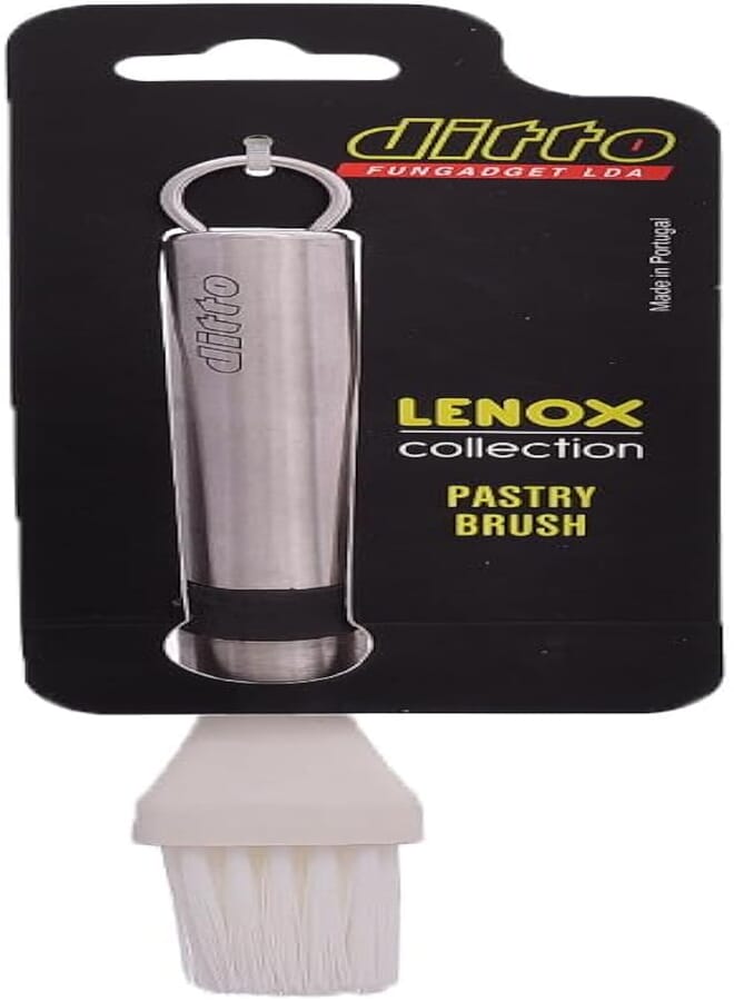 DITTO KITCHEN TOOLS - DITTO PASTRY BRUSH NYLON WITH STAINLESS STEEL HAND LENOX MADE in Portugal (SILVER)
