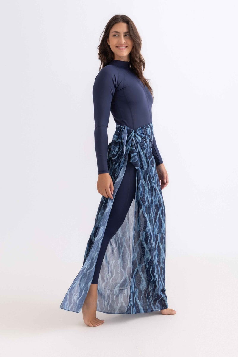 Libra Sport Chiffon Wrap - Deep Wave - Image 4