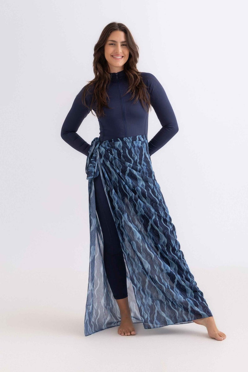 Libra Sport Chiffon Wrap - Deep Wave - Image 1