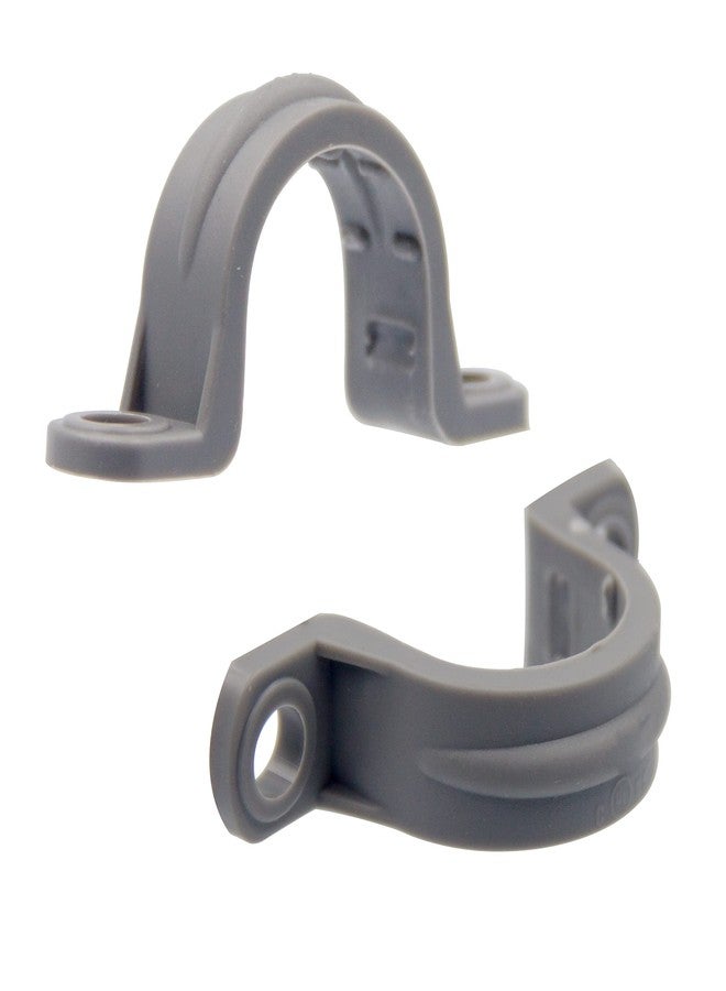 ISPINNER 12pcs 3/4 Inch PVC Pipe Straps, 2 Holes Plastic Conduit Strap for PVC Pipes, Conduit and Cables, UL Listed - Image 1