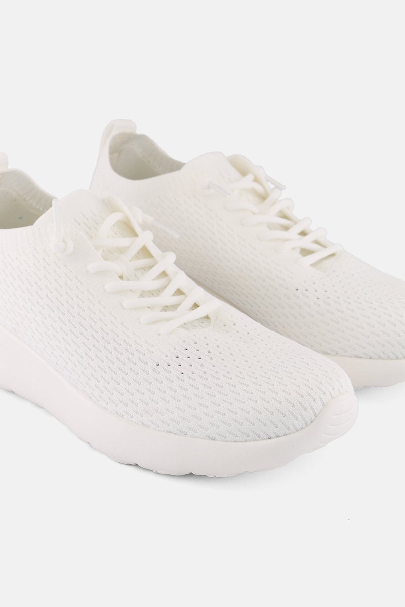 RBX Women Lace Up Training Shoes, Off White  - Image 3
