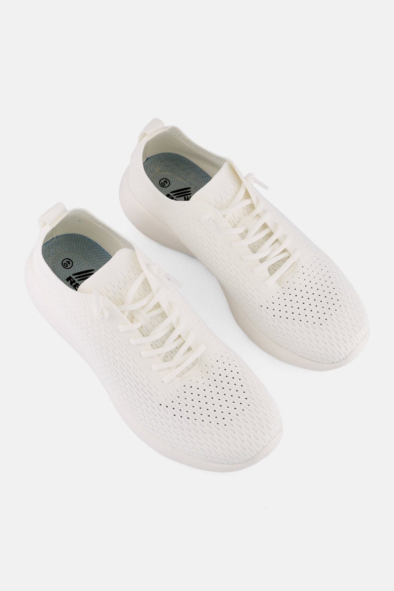 RBX Women Lace Up Training Shoes, Off White  - Image 4