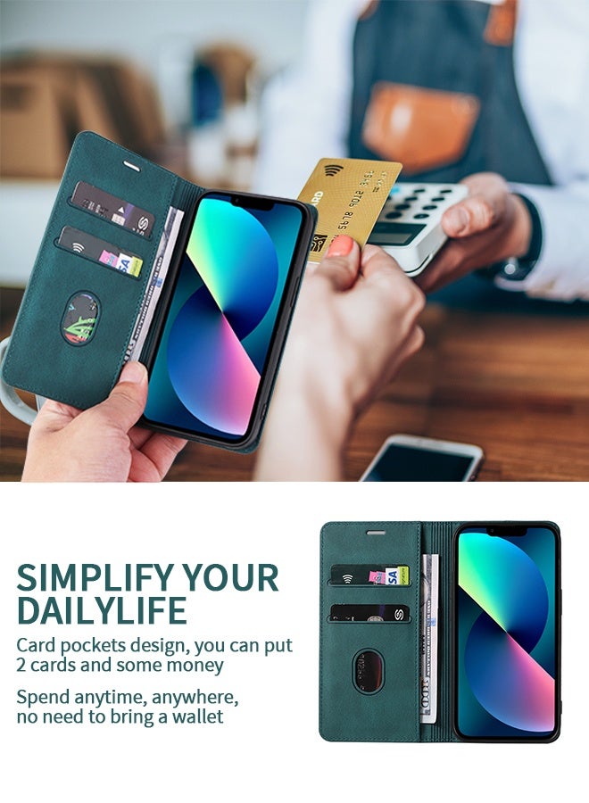 GROIC Wallet Case for IPhone 14 Pro Max Case 6.7 Inch Magnetic PU Leather Protect Folio Cover with Adjustable Wrist Strap Stand Card Slot Shell - Image 4