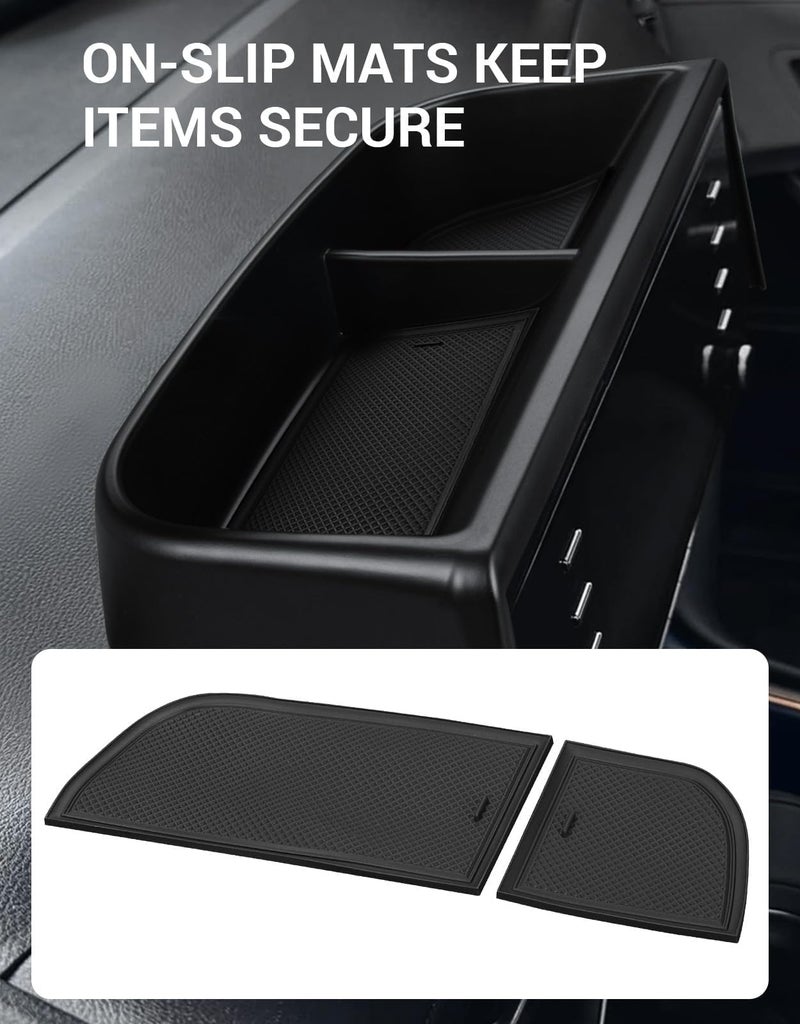 Ecarzo Upgraded Tray Phone Holder Compatible with 2021-2024 Toyota Sienna Interior Accessories, Hidden Storage Organizer Behind Screen Sunglass Tissue Holder (Not for 2025) - Image 4