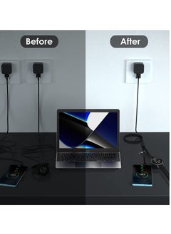Y&D Charging Dock 2 in 1 Compatible for Garmin Vivoactive 3 4 4S Fenix 7 7S 7X 6 6S 6X Venu Plus Sq Forerunner 55 45 Instinct Type C Charger Cord Smartphone 120cm  - Image 4