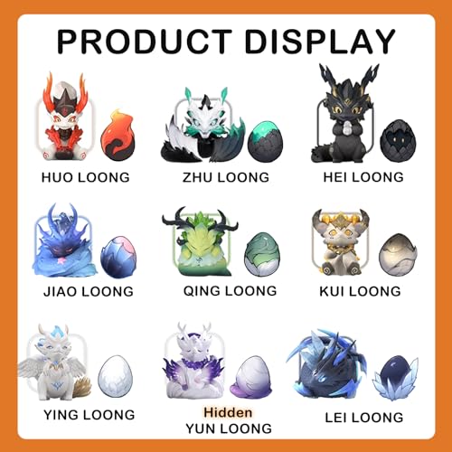 BEEMAI Mythical Beasts Administration Together with Loong Series 8PCs Set of 8 No Repeat Blind Box Figures Random Design Cute Figures Collectible Toys Birthday Gifts - Image 5