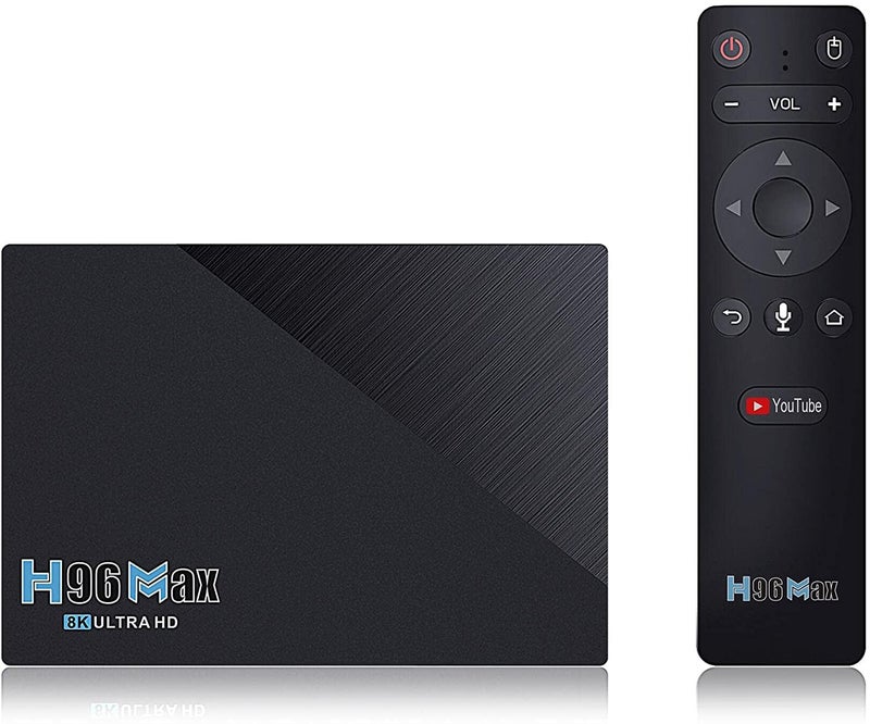 SOLARAE Android TV Box H96 MAX Quad Core Smart TV Box, Android 11 8GB 128GB 8K 3D H.265, Dual WiFi 2.4G/5G, 1000M LAN, USB 3.0, BT 4.0, 4K Streaming Box Media Player for Home Theater - Image 1