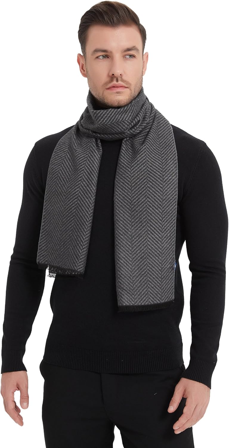 EP Mode Men's Winter Scarf, Cashmere Feel, Super Soft & Warm - Image 2