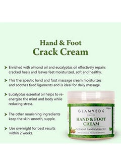 Glamveda Hand & Foot Crack Cream 100 Gm For Dry Rough & Crack Heels & Elbow Ayurvedic Crack Cream Paraben Free (1)  - Image 4