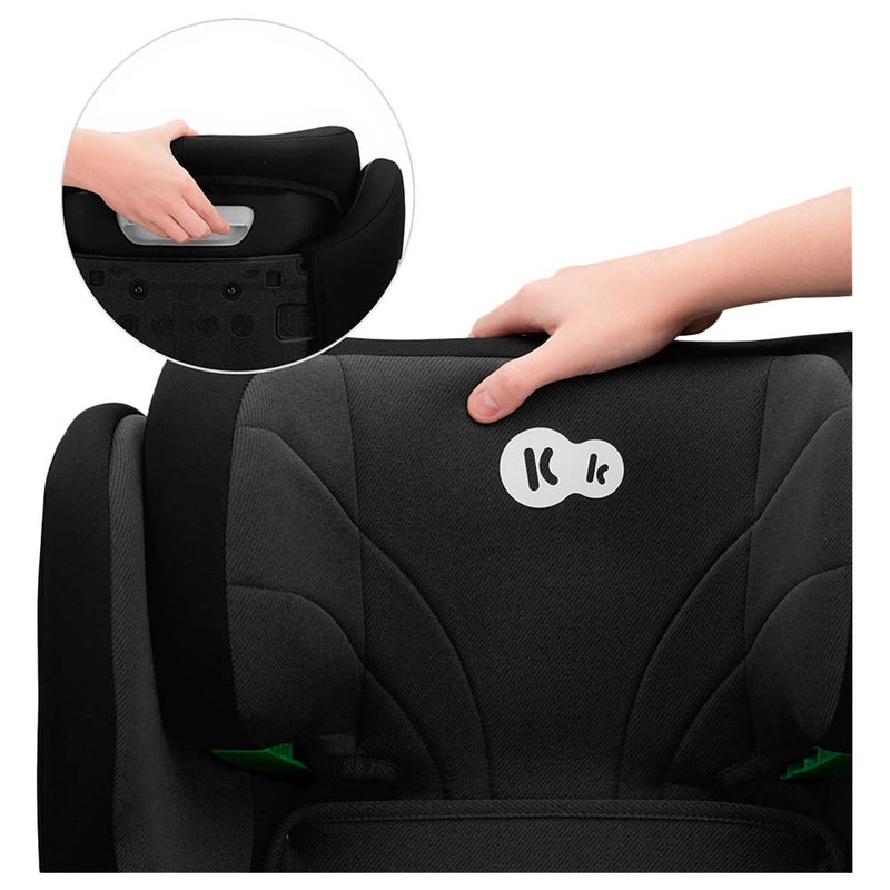 Kinderkraft JUNIOR FIX 2 - i-Size Convertible Car Seat – 3.5–12 Years (100–150 cm) with ISOFIX - Graphite Black - Image 4