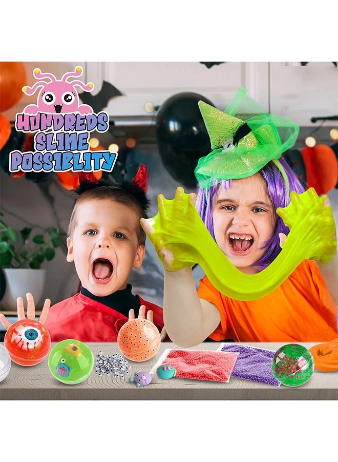 Beauenty DIY Slime Kit for Kids,Fluffy Slime Making Kit Toys for Girls -Non-Sticky & Scented to Craft Butter Slime(monster themes) - Image 4