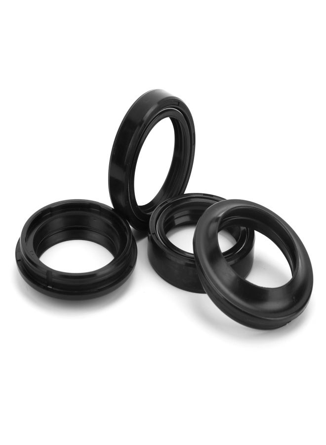 4Pcs Oil Seal Front Fork Damper Absorber Rubber Dust Cover Fit for CBR250 CBR 19 NC 22 VT250 GZ150‑A CQR 250 - Image 1
