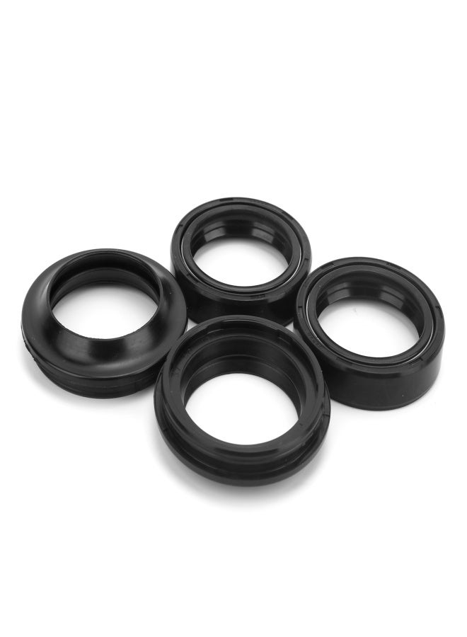 4Pcs Oil Seal Front Fork Damper Absorber Rubber Dust Cover Fit for CBR250 CBR 19 NC 22 VT250 GZ150‑A CQR 250 - Image 2