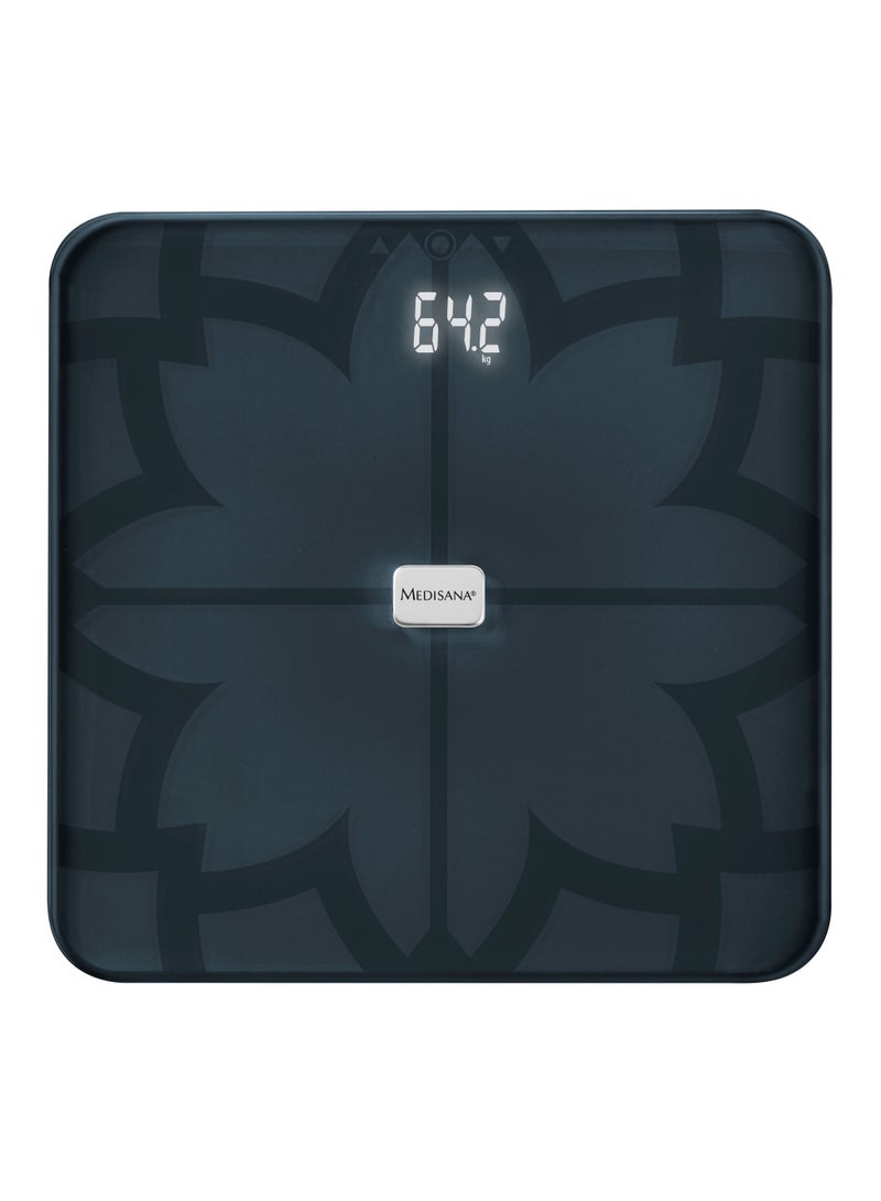 medisana BS 450 connect digital body analysis scale 180 kg / 396 lbs black personal scale for measuring body fat body water muscle mass and bone weight body fat scale with body analysis app - Image 2