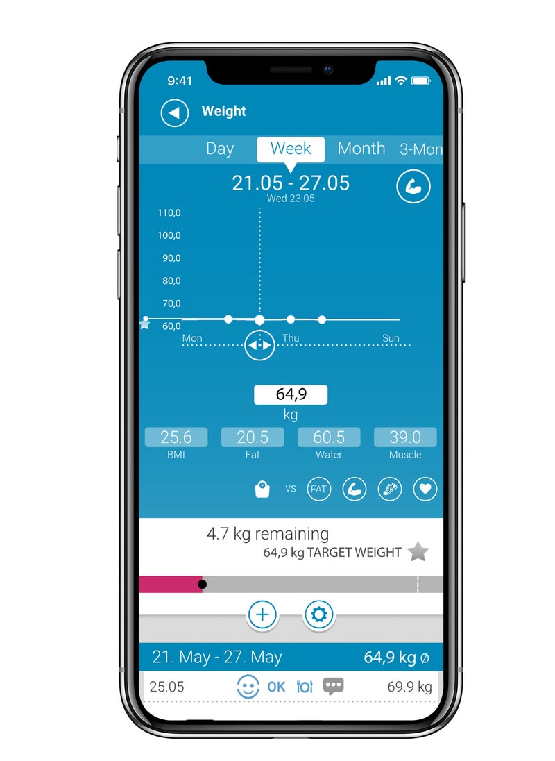 medisana BS 450 connect digital body analysis scale 180 kg / 396 lbs black personal scale for measuring body fat body water muscle mass and bone weight body fat scale with body analysis app - pzsku/Z7CC73C0019F169AA5F1BZ/45/_/1678188702/c60b8a2c-0d96-42d5-98b8-4a8e8bda355e