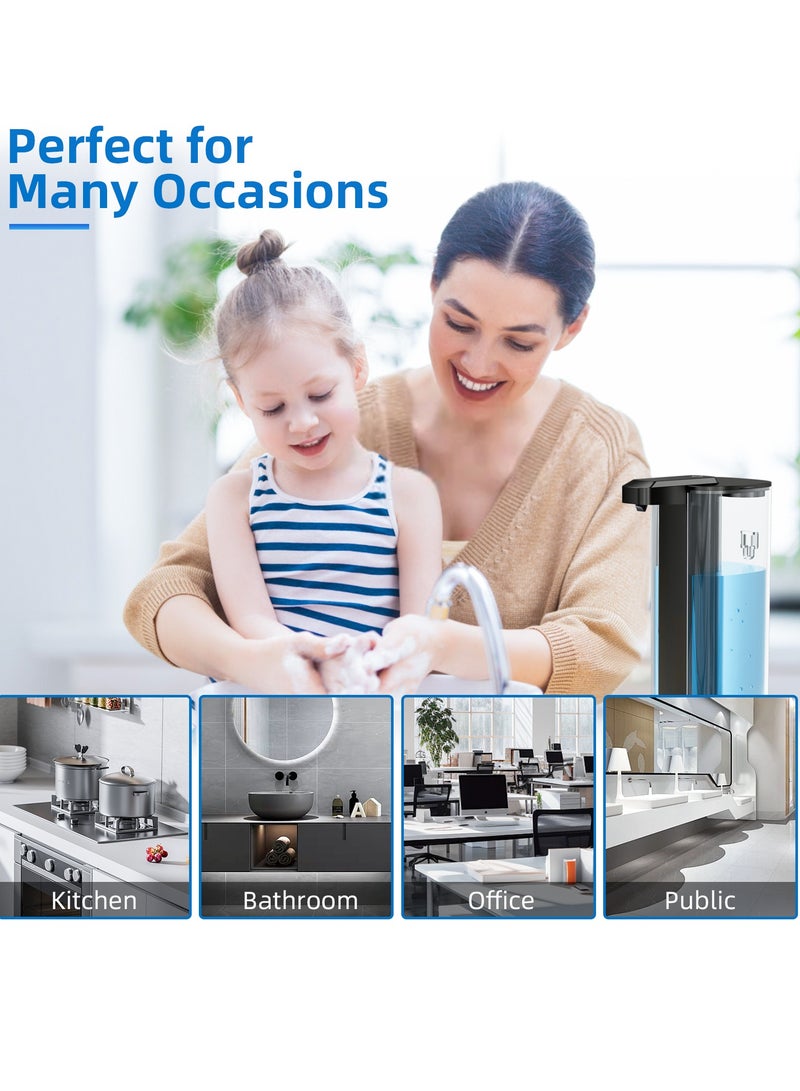 Automatic Liquid Soap Dispenser, Touchless Hand Soap Dispenser IPX5 Waterproof Wall Amounted Hand Wash Dispenser For Kitchen Bathroom - Image 2