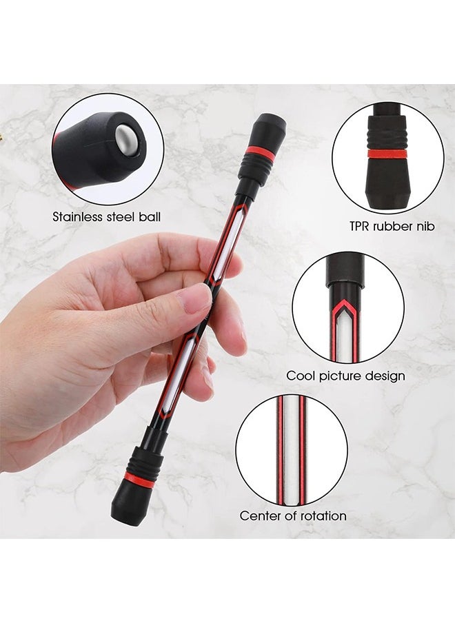 Generic 4 Pcs Finger Rolling Spinning Pen Rotating Pen, Weighted Rolling Finger Rotating Ballpoint Pen, Anti Slip Coating Gaming Spinning Pen for Student Entertainment Pressure Relief Adaptable (Colorful)  - Image 3
