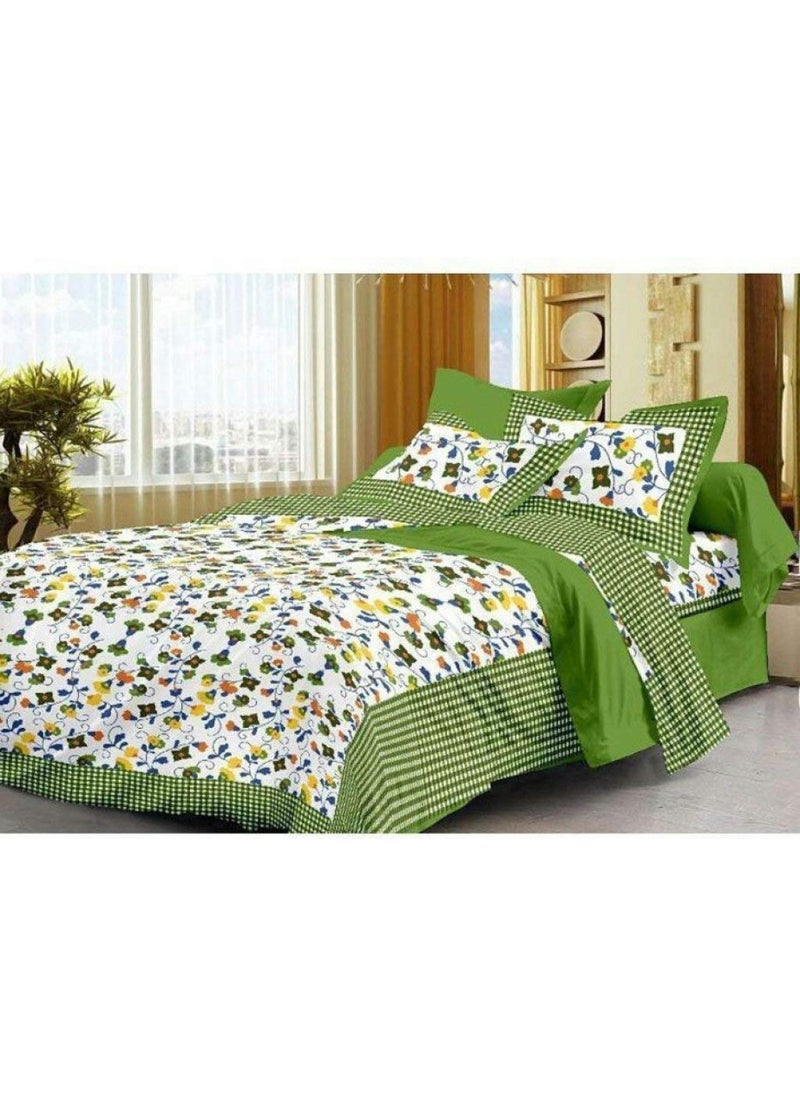 Pinkcity Basket Pinkcity Basket Cotton Printed 1 Double Bedsheet with 2 Pillow Cover Multicover 