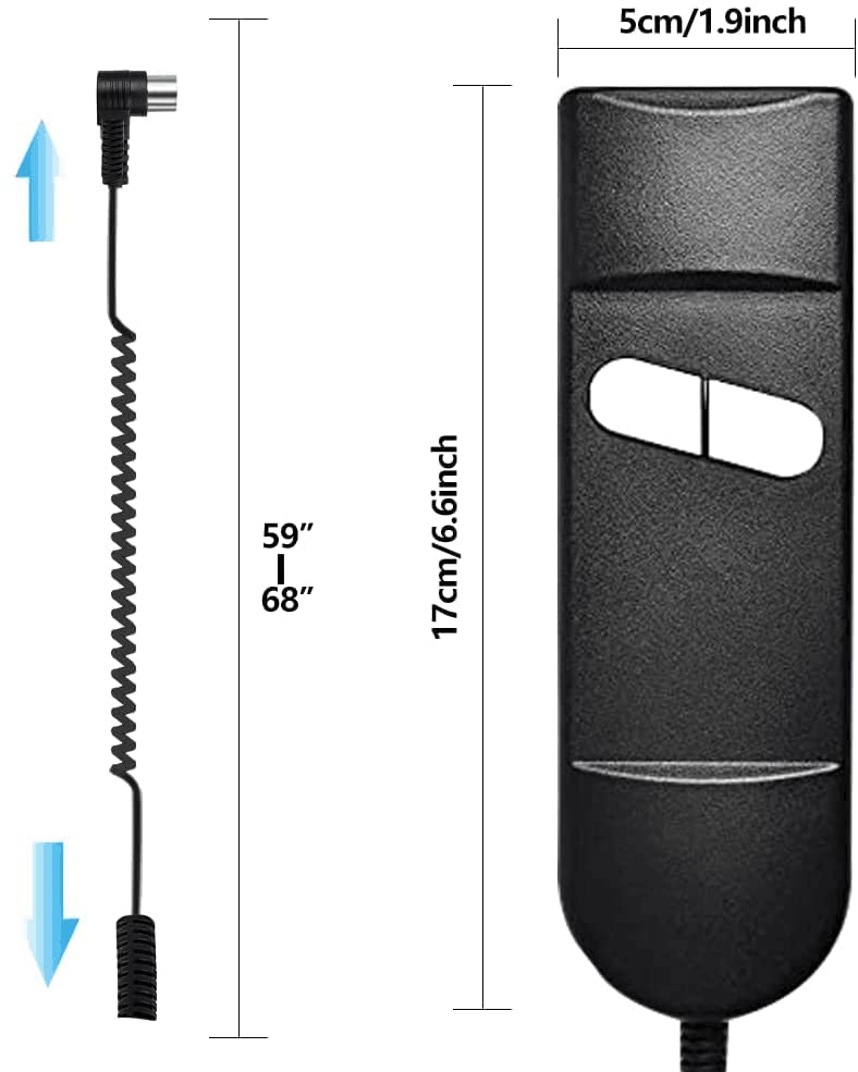 CUGLB Lift Chair Remote Replacement, 5 Pin 2 Button 90 Degree Power Recliner Remote Replacement Parts for Okin Limoss Lazboy Pride Catnapper Golden - Image 5