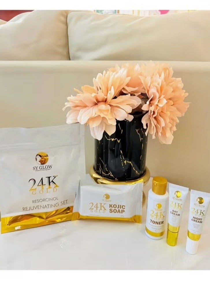 توهج سي مجموعة "24K غولد" لتجديد البشرة بالريسورسينول - Image 2